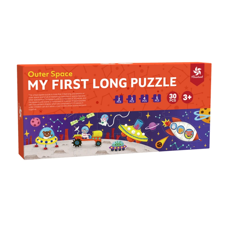 
Monopoly floor long puzzle family games Cartoon Map box set for children 