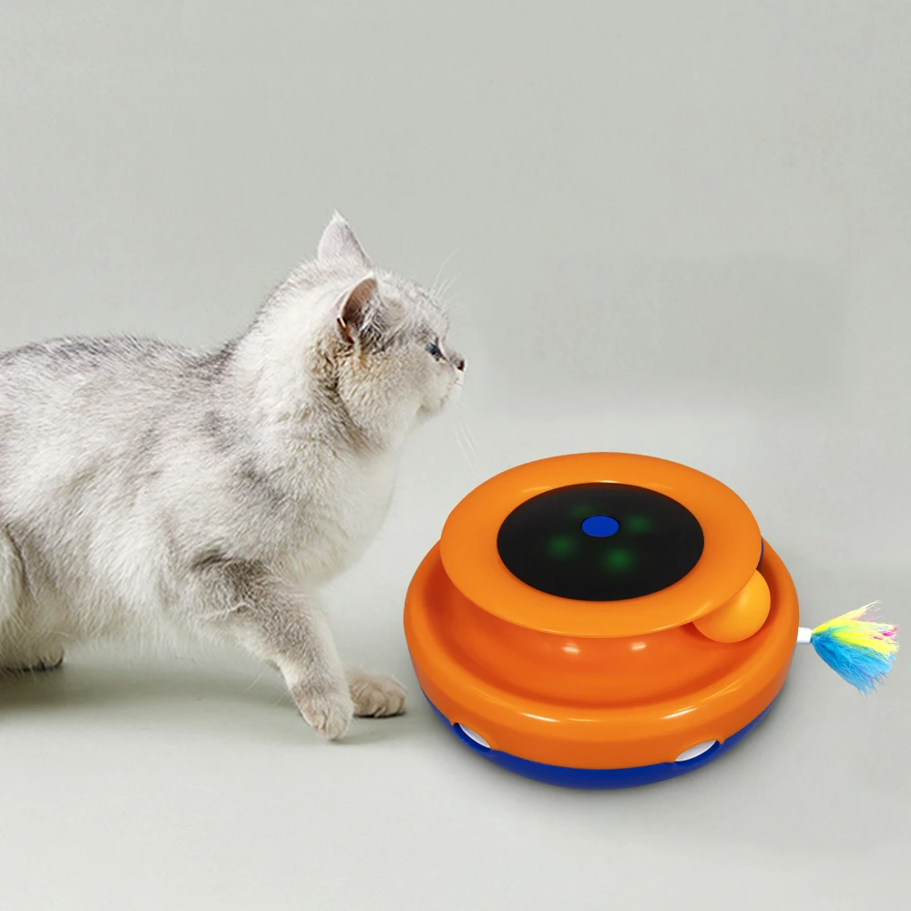  Cheap Oem Producer Cat Smart Toy Ball Thrower Training Pet Interactive Launcher Toys