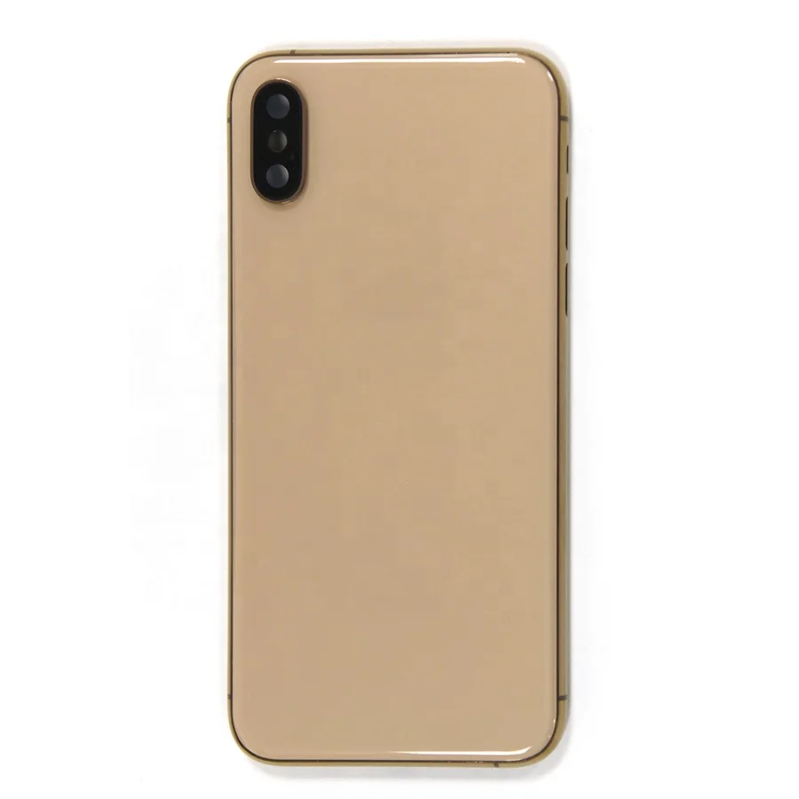  Корпуса для задней крышки аккумуляторной батареи мобильного телефона Iphone X XS Max XR средняя рамка с логотипом на