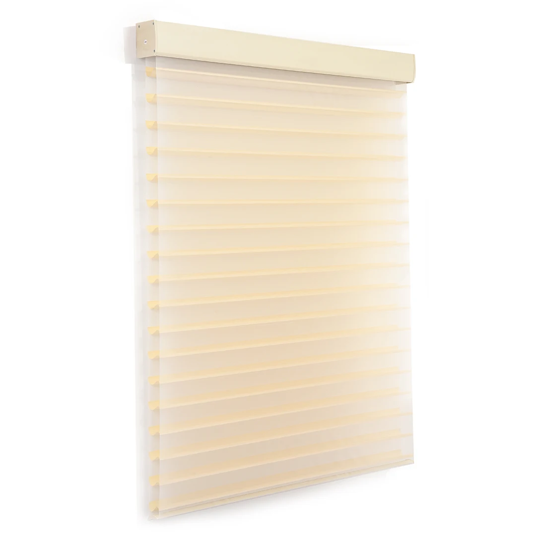 Stardeco 2023 New Arrival Linen Like Fabric Indoor Home Window Zebra Day Night Blinds Fabric Factory Shangri-la Zebra Blinds