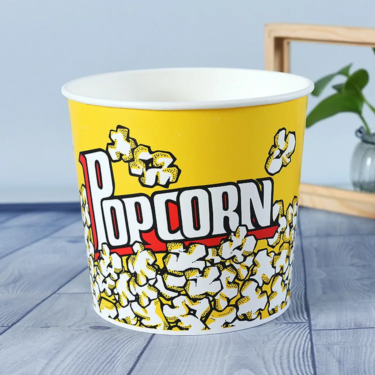 manufacturer produces disposable paper buckets popcorn buckets customized disposable popcorn cups paper