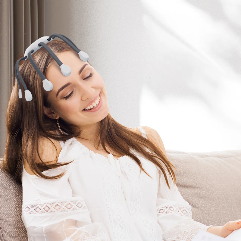 Electric Head Vibration Massage Relax Scalp Promotes Blood Circulation Grows Hair Relieves Fatigue Headache Insomnia