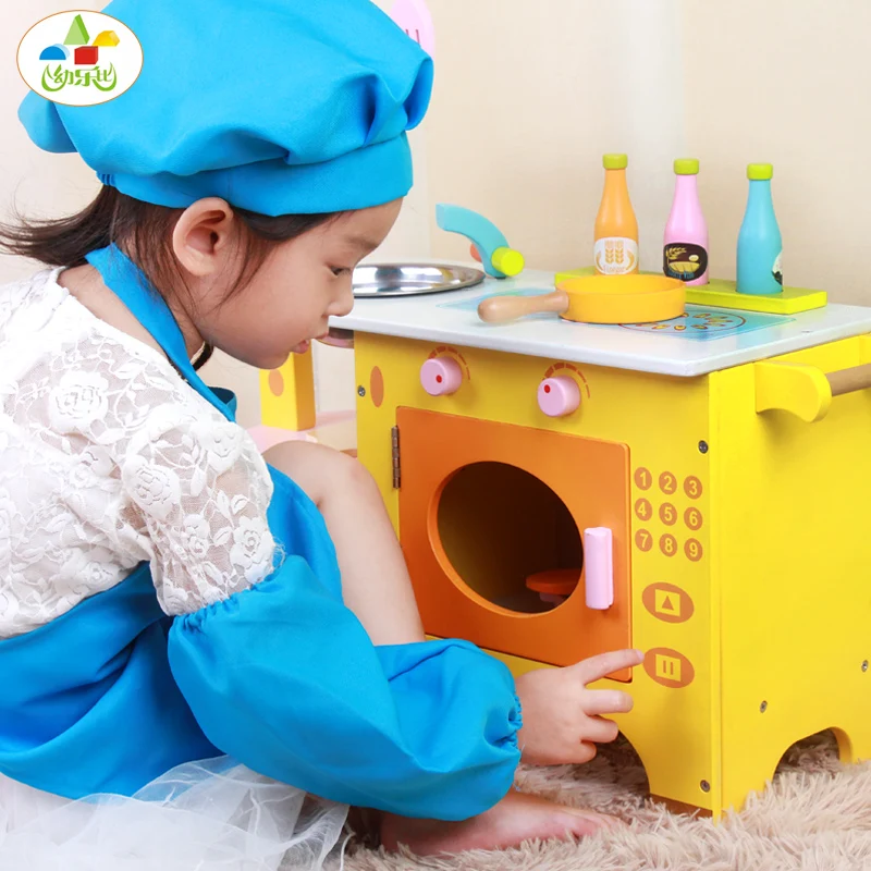 Mempelajari big kitchen set toys Simulation child early childhood education play family cognitive game giraffe kitchen toy