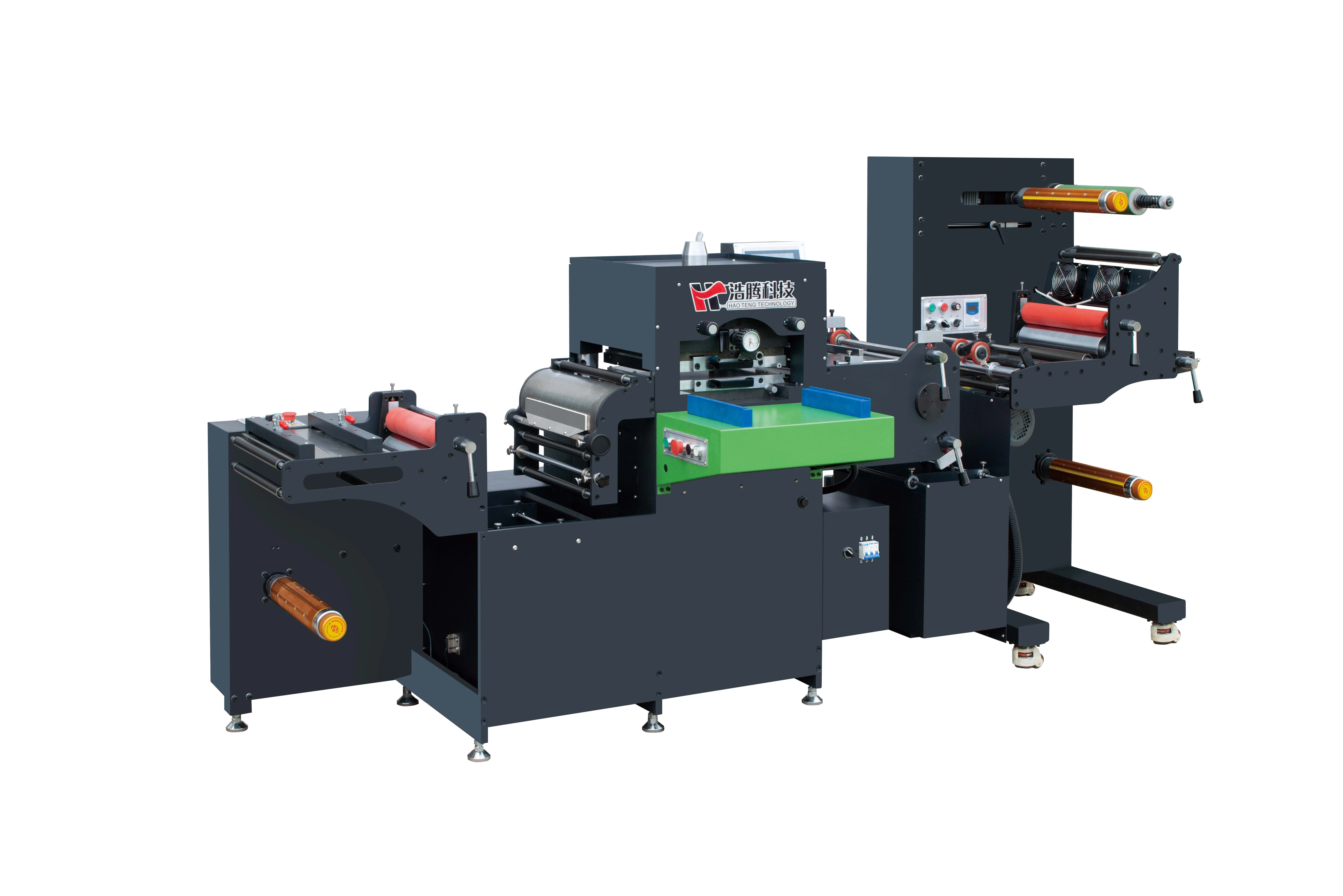 2 station flatbed label die cutting machine with hot foil stamping die cutting machine