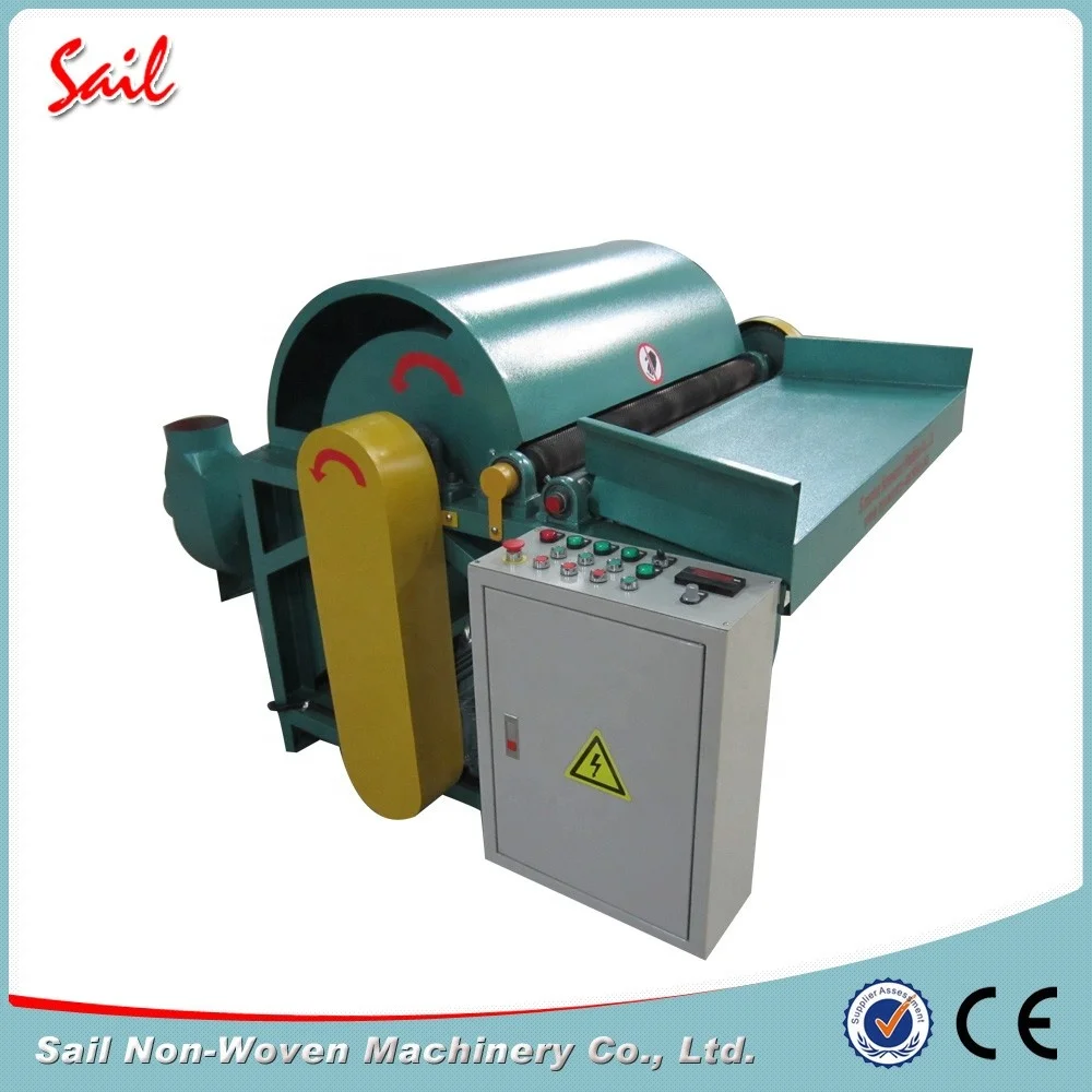 Nonwoven fabric waste leftover reopening machine making recycled fiber