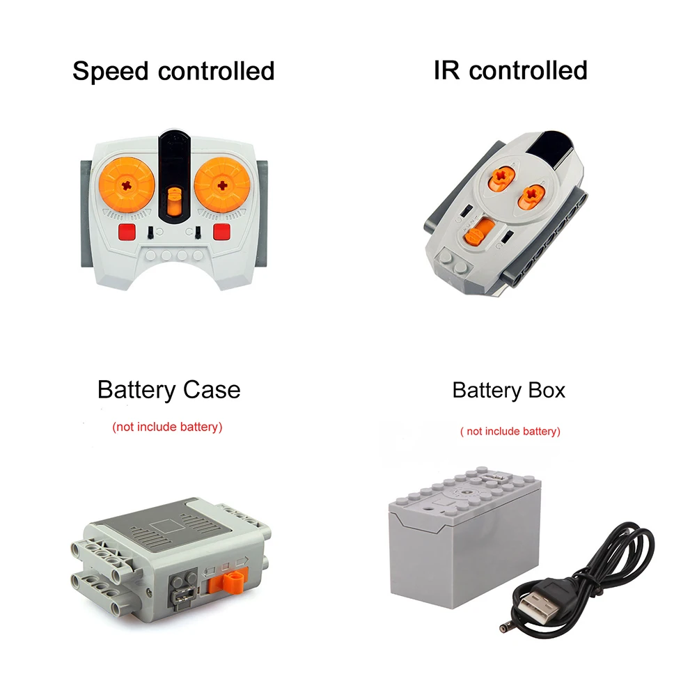 L-motor Technic motor parts compatible for legoeds multi power functions tool servo train electric L-motor PF model sets