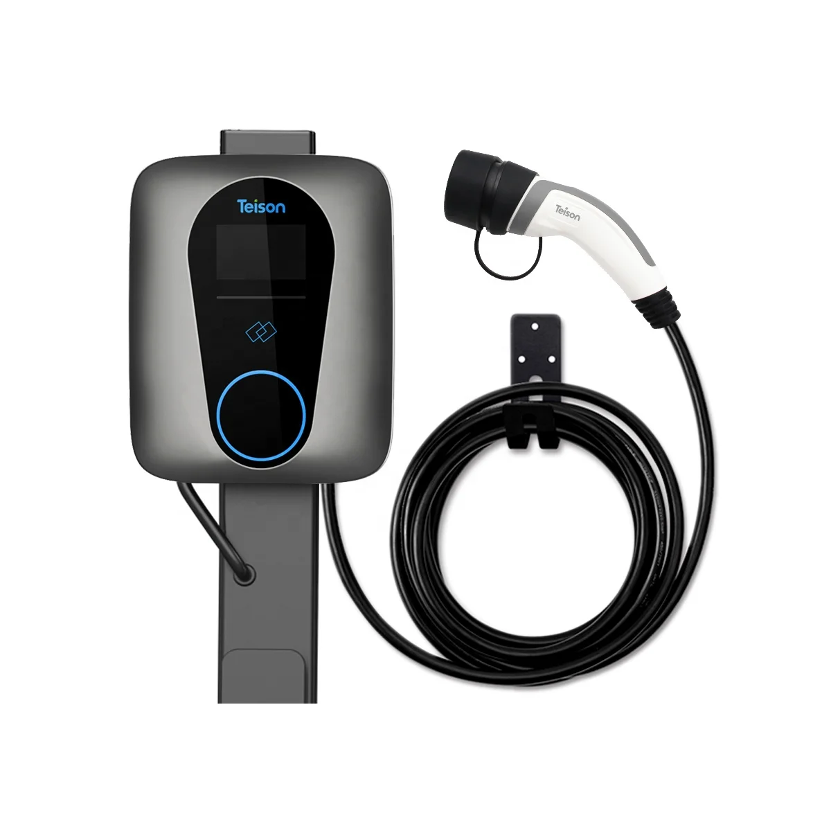  Teison RFID карты устройство для быстрой зарядки 11KW 3 фазы зарядная станция type2 iec62196 штекер с 4 5 м