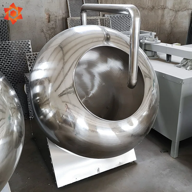 Almond sugar coating machine sugar automatic film pellet tablet coater thin film coating machine for tablet