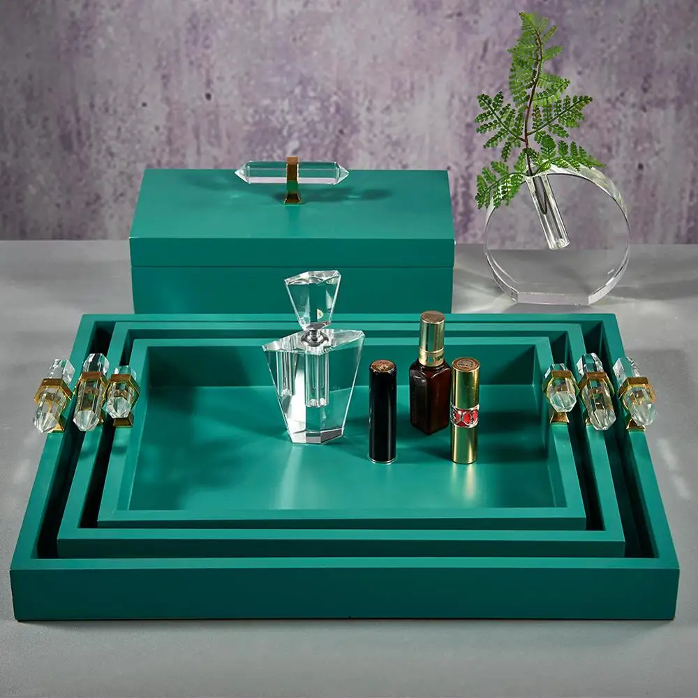 Factory direct high qulity small rustic art serving deep wood board wholesale wood trays for Jewelry Food fruit