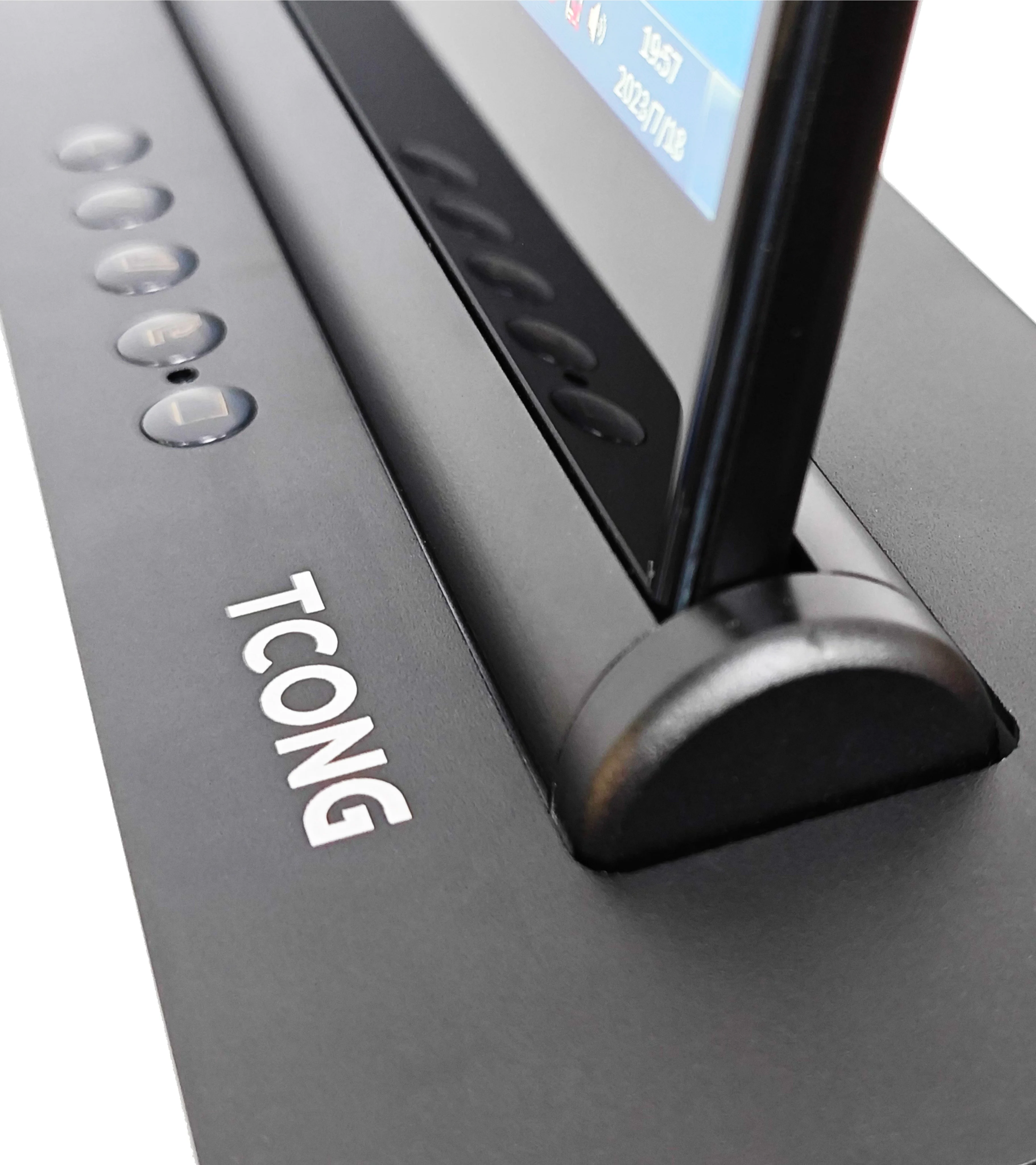 Slim computer lcd monitor lift for desk motorized retractable monitor