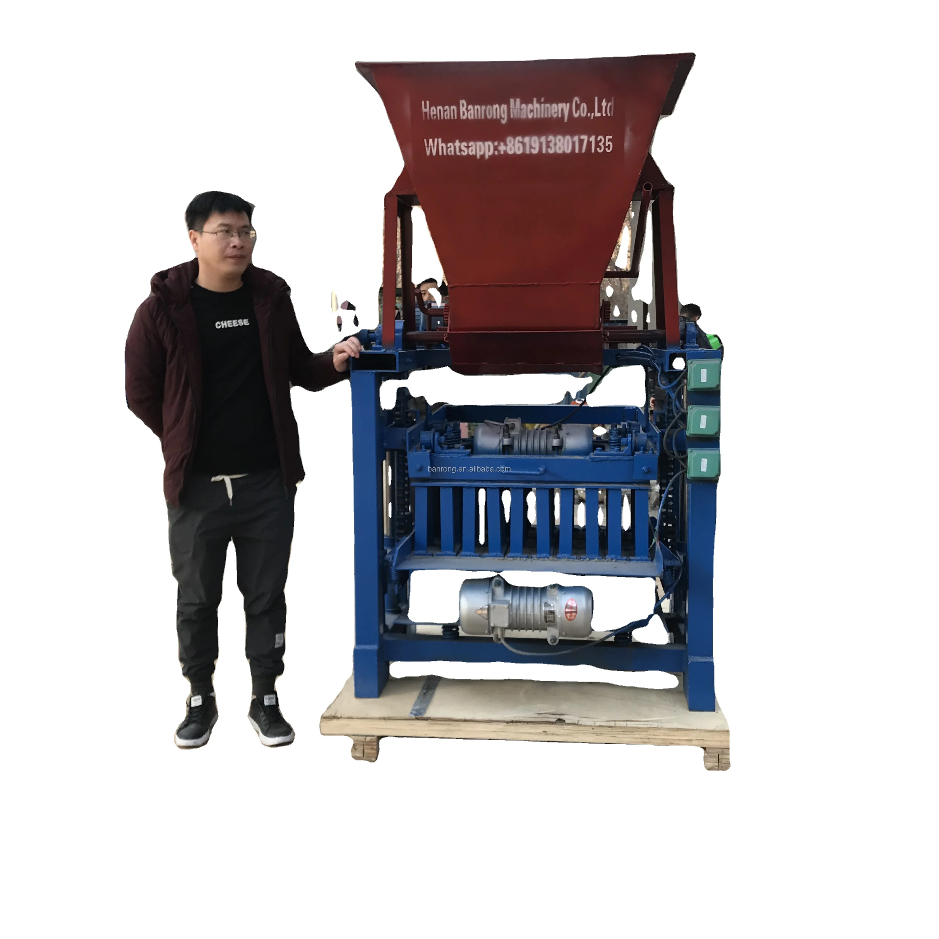 BR4-35 hydraulic automatic brick making machine concrete cement block production line