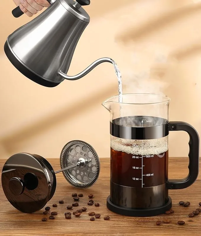 34oz With Handle Glass French Press Coffee Press Press Pot Coffee Plunger Suitable For Family Gatherings Out Camping