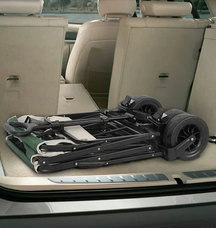 Hot Selling Outdoor Camping Cart Portable Foldable Trolley Wagon Camping Car Picnic Equipment Trolley