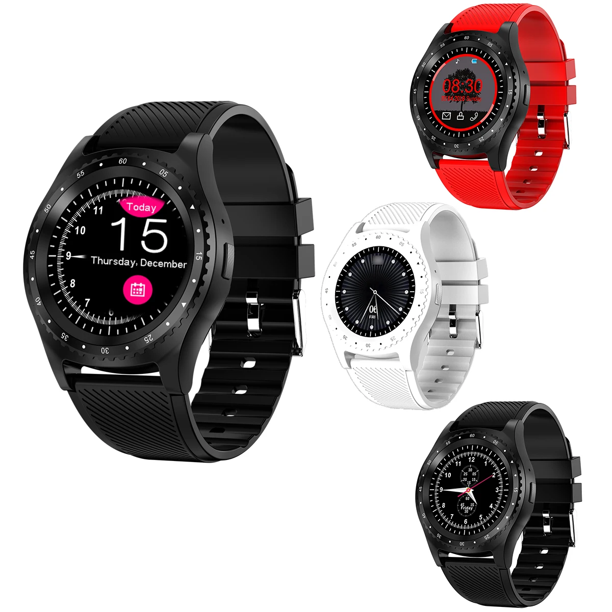 
2020 Round Sport Mobile Watch Smart Phone IP67 Waterproof Smart Watch With Message Reminder 
