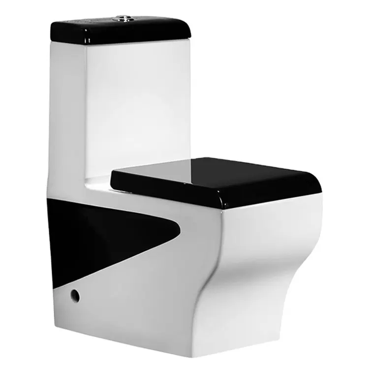 Luxury Ceramic Black Bathroom Wc Toilet Porcelain Bathroom Sanitary Ware Toilets