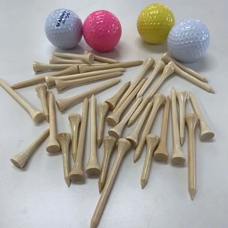 Factory Wholesale Unbreakable Natural 38/5470/83Mm  Custom Colors Material Sizes Reduce Friction & Side Spin  Custom Golf Tees