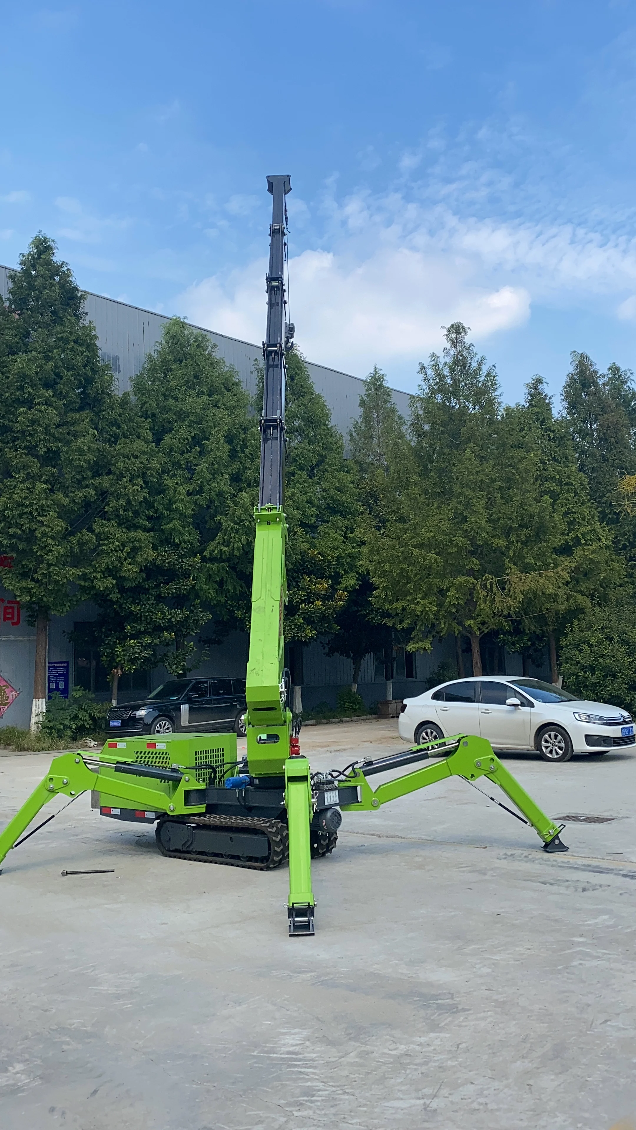 China 3 ton mini spider crane factory construction spider crane 3 ton lifting equipment spider crane for sale