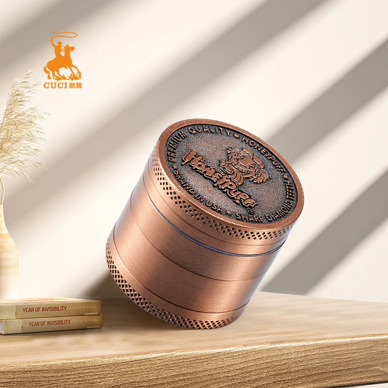 Smoking grinder de metal tobacco tools herb grinding cigarette accessories custom logo 63mm, 50mm,40mm