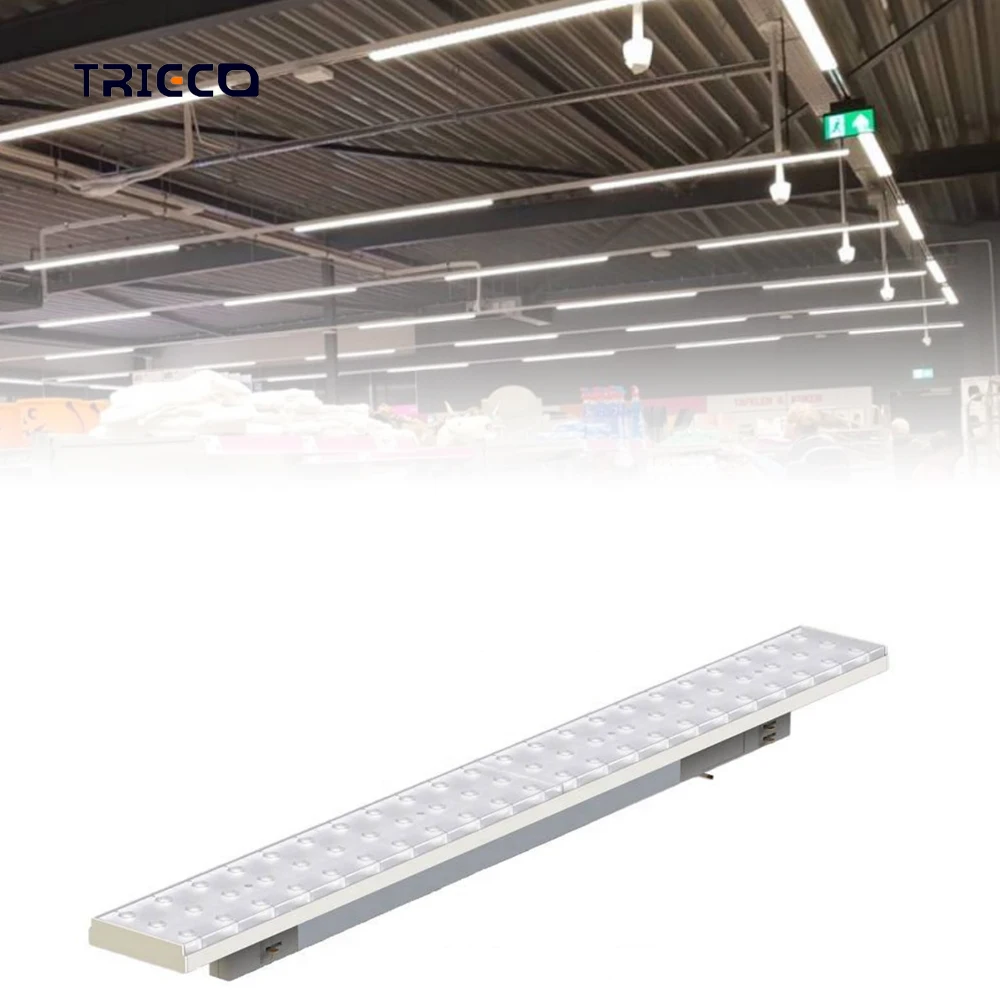 Indoor Supermarkets White Rail Spot Ceiling System Led Linear Light Track
