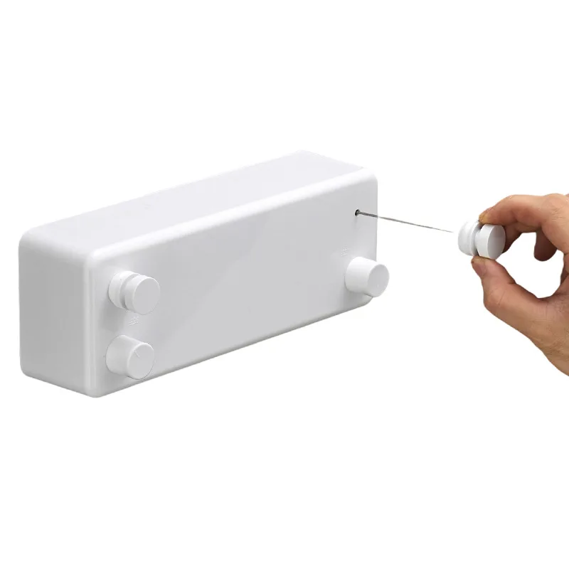 Portable retractable clothesline indoor retractable clothesline clothes drying rack Wall Mounted No punching