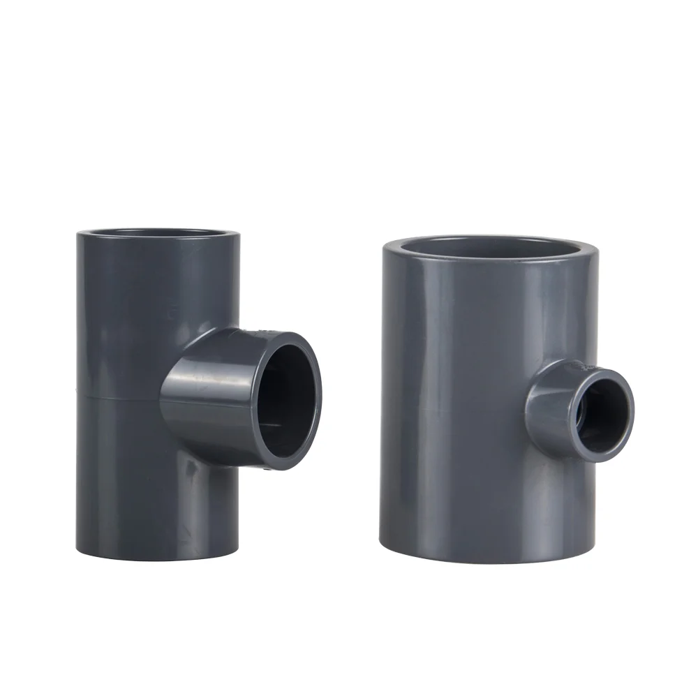 UPVC Plastic SCH80 Industry Pipe Fitting Three Way Equal Reducing Tee Fitting for Water Supply