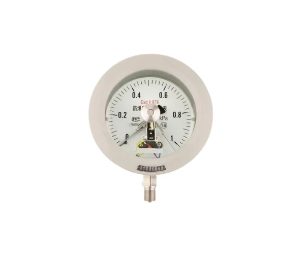 Accurate Steel Bourdon Tube Pressure Gauge for Oil Medium OEM Customization Supported Valve Parts