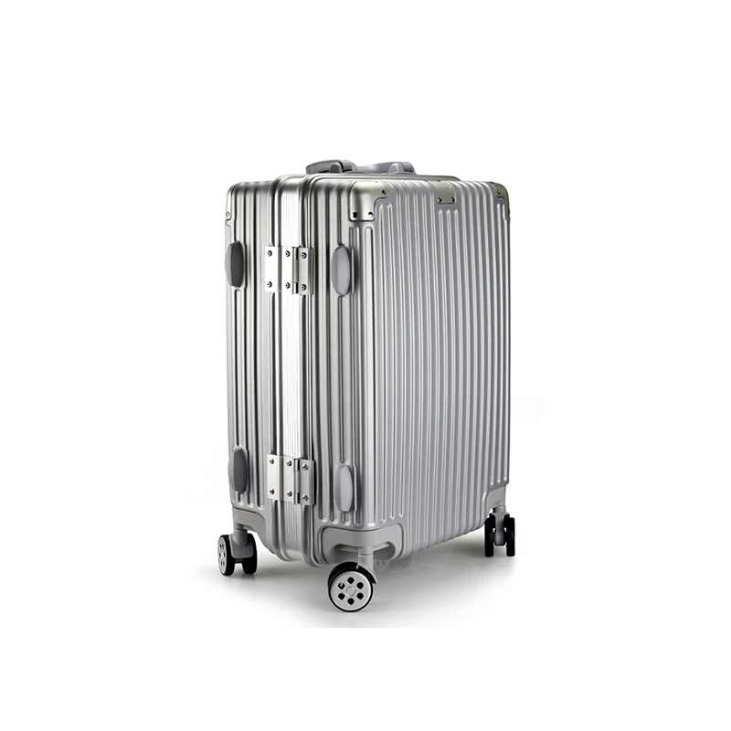 Professional TSA Fingerprint Lock Travel Hand Suitcase Manufacture Aluminum Custom Design Luggage with 360 Degree Wheel