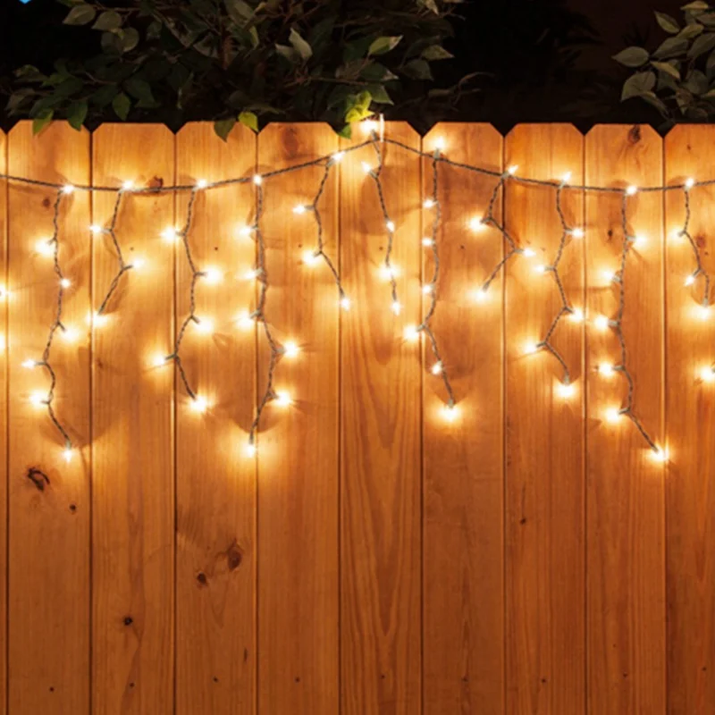 high quality outdoor street fairy garland LED icicle string lights for Holiday lighting