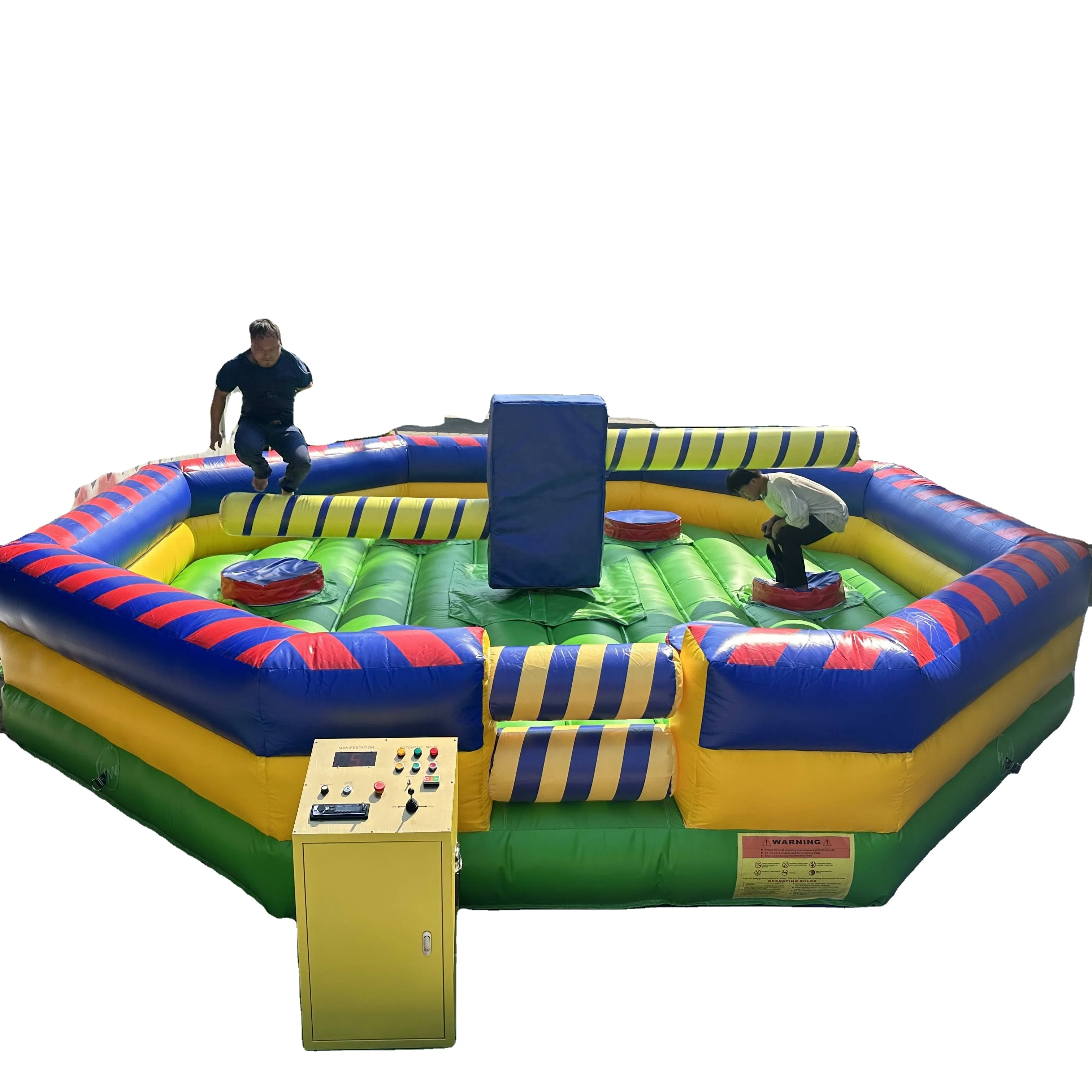 Team Building Sweeper Interactive Game Wipe Out Eliminator Toxic Meltdown Inflatable Wipeout Inflatable Obstacle Course