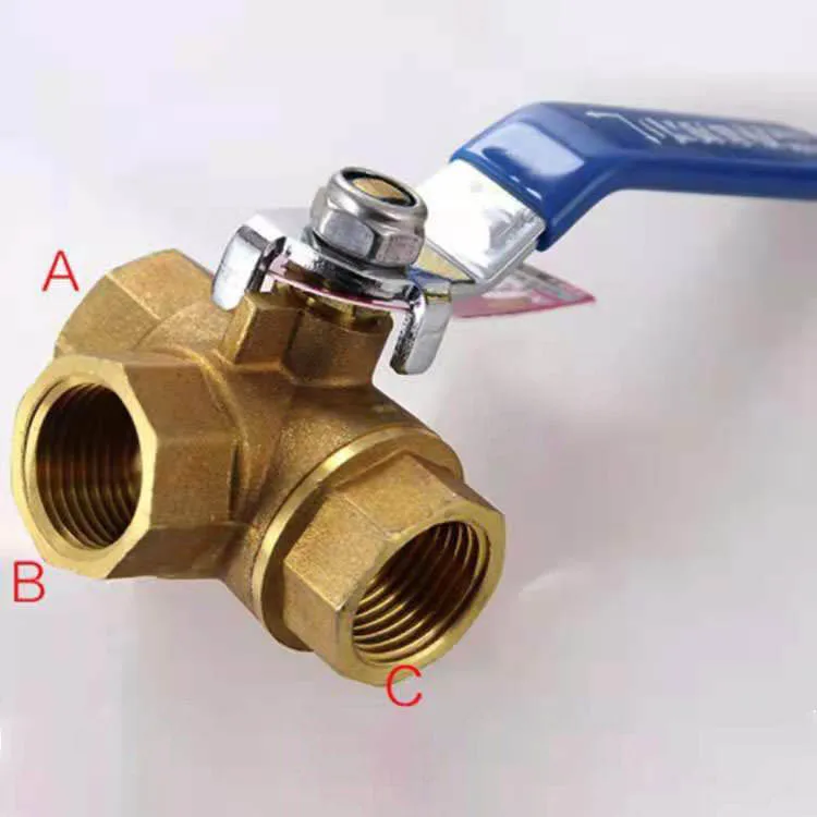 Manual CW617N 1/2-2 inch 1 inch 3 way three way ball valve dn50 3/4 inch