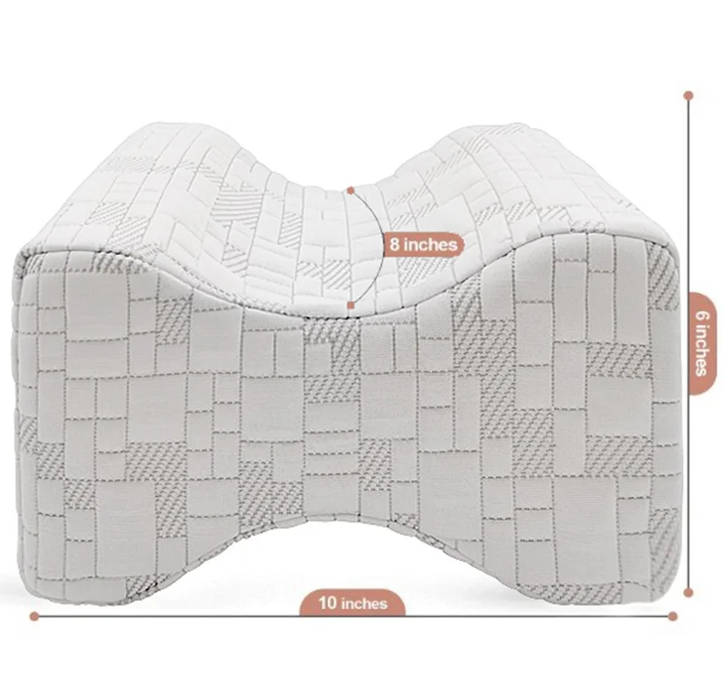 Nice Price Hot Sale Orthopedic Contour Leg Memory Sciatica Relief With Soft Removable Cover Fabric Foam Support Knee Pillow