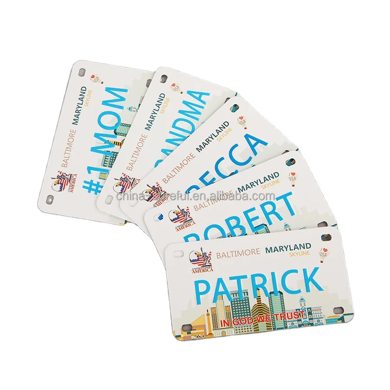 Custom Souvenir Metal Fridge Magnet 3d Design Foil Magnetic Business Card Fridge Magnet