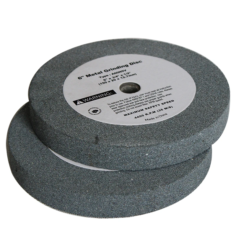 Allwin Customized 100mm 150mm 200mm Polishing Burnishing Wheel Aluminium Oxide Bench Grinding Wheel