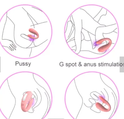 Private Pleasure G Spot Hand Massage Anal Clitoris Sex Toy U Shaped Vibrator