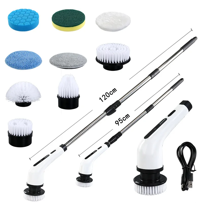 wholesale Newest 9 in 1 Factory private mold electric cleaning brush Electric Spin Scrubber for sofa  kitchen car house