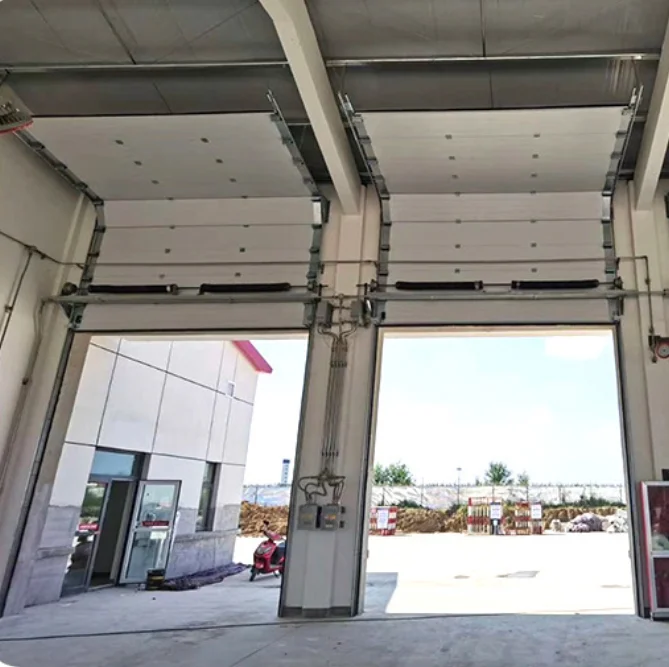 Wholesale price Automatic villa garage door with Windows aluminum alloy multi-specification intelligent electric garage door