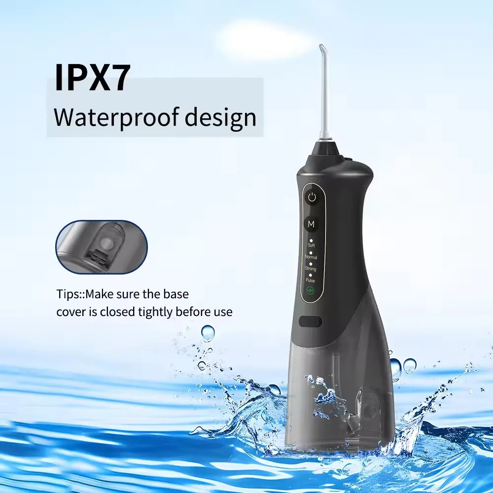350ML Electric Water Flosser USB Rechargeable Cordless Teeth Whitening Remove Teeth Stain Portable Oral Irrigator For Traveling