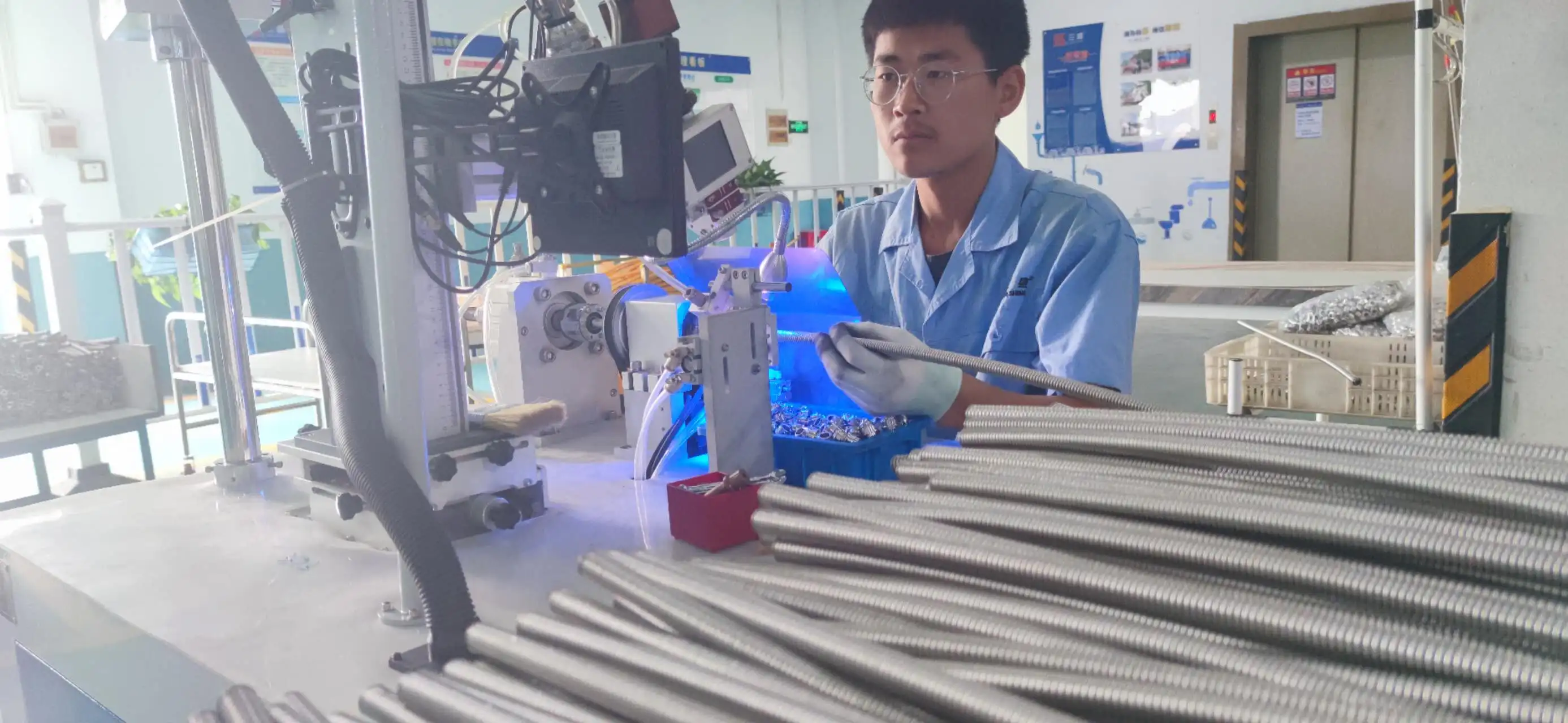 304 food grade metal tube SS flexible water heater plumbing hose