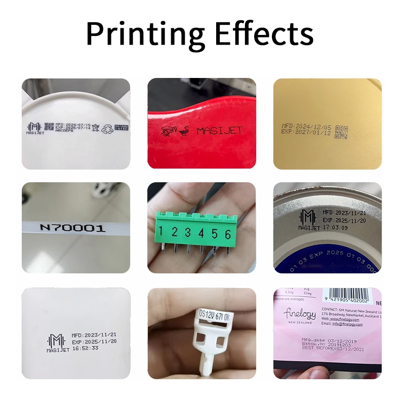 MASIJET Fully automatic flight assembly line date coding machine, unencrypted CIJ small character inkjet printer