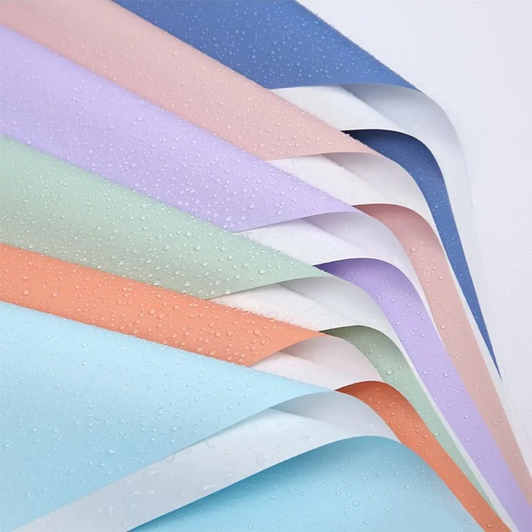 Wholesale Flower Wrapping Paper Pure Color Waterproof Florist Bouquet for DIY Crafts Packaging