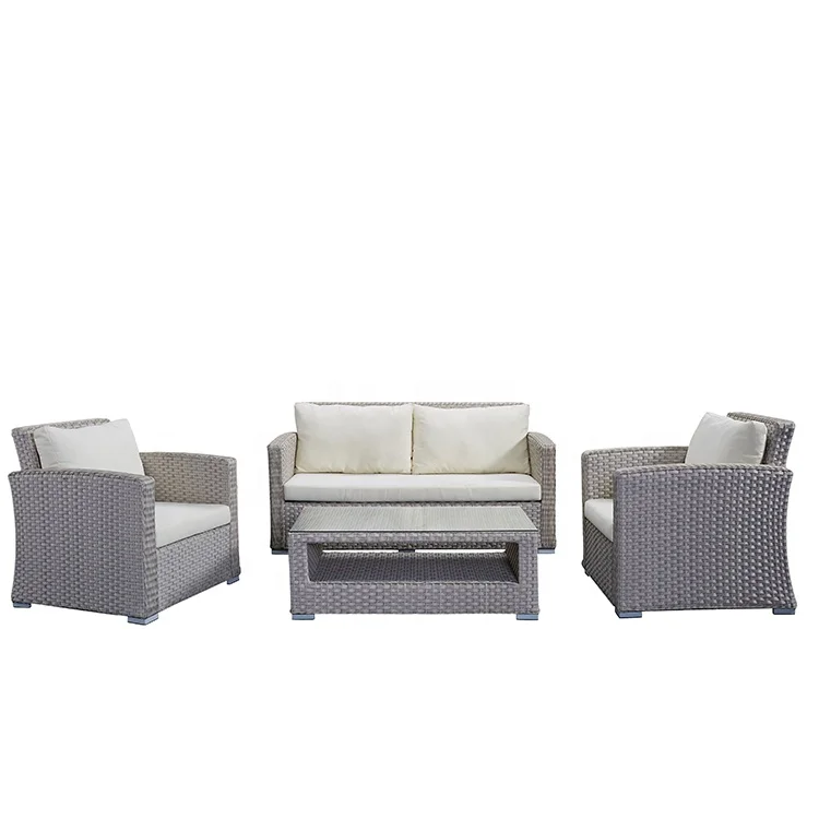 Водонепроницаемый садовый Плетеный патио из алюминиевого сплава, уличный диван из ротанга, садовый диван, набор мебели