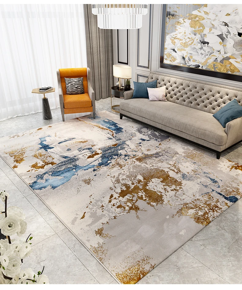 High Quality Abstract Design Modern Area Rug Polypropylene Carpet for Livingroom