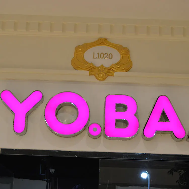 High quality 3d led advertising acrylic light box sign for Business Shop or Store outdoor