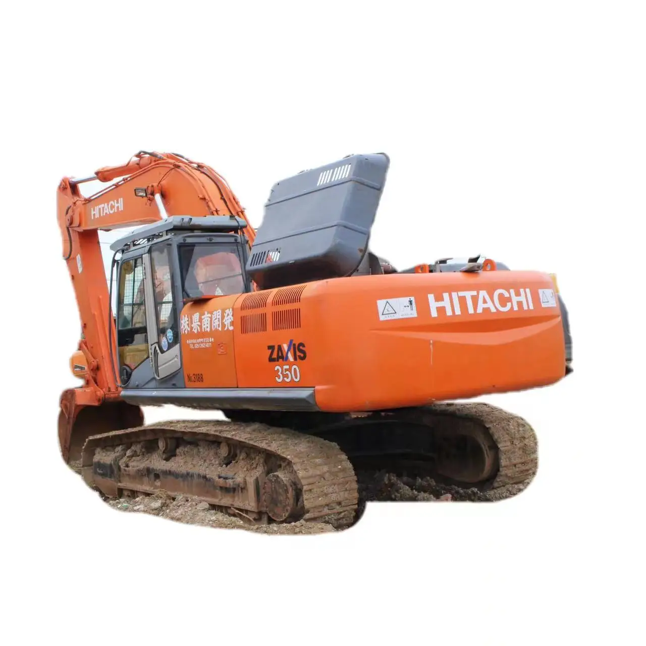 Подержанный японский большой экскаватор б/у Hitachi zx350 в наличии