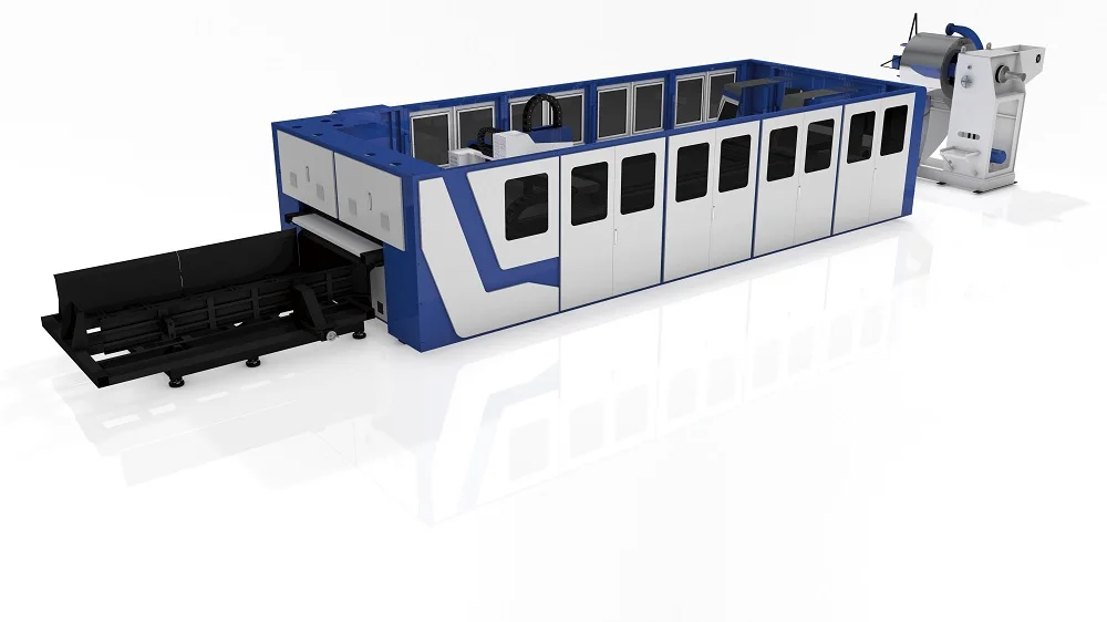 1540 Automatic Metal Coil Feed Fiber Laser Cutting Machine