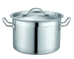 Heavybao Heavy Duty India Stainless Steel Aluminum Base Cooking Hot Stock Pot Set