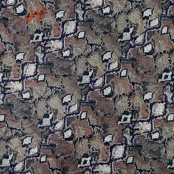 WF082  Wholesale custom digital print cheap  snakeskin Print Silk Chiffon Fabric SMALL MOQ