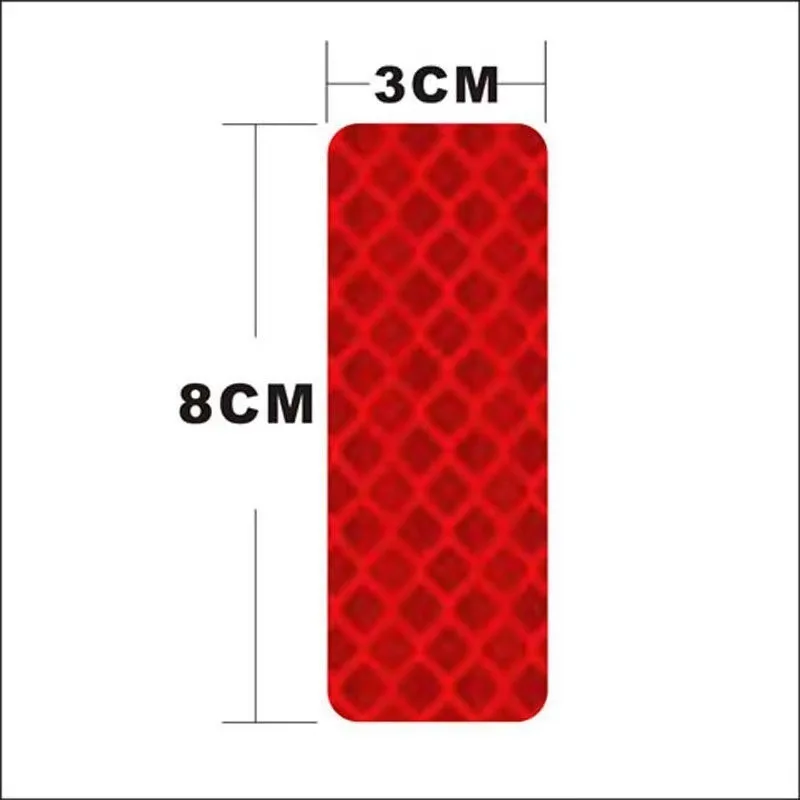 Customized Colored Waterproof EGP Reflective Warning Sticker for Cars & Motorcycles Enhances Night Visibility for Helmet Safety