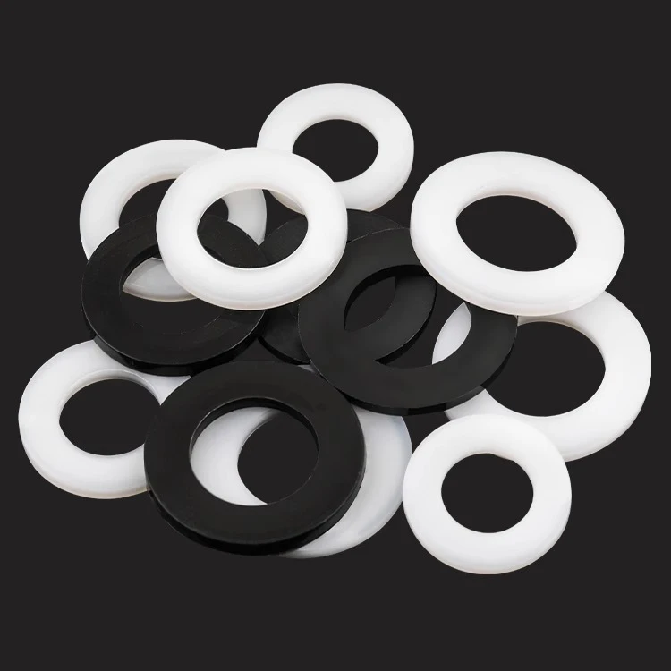 Black nylon washer Thick Plastic For Roofing Nails Nylon M2-M8 Clear Flat High Heat Resistant nylon washer  Washer Rubber