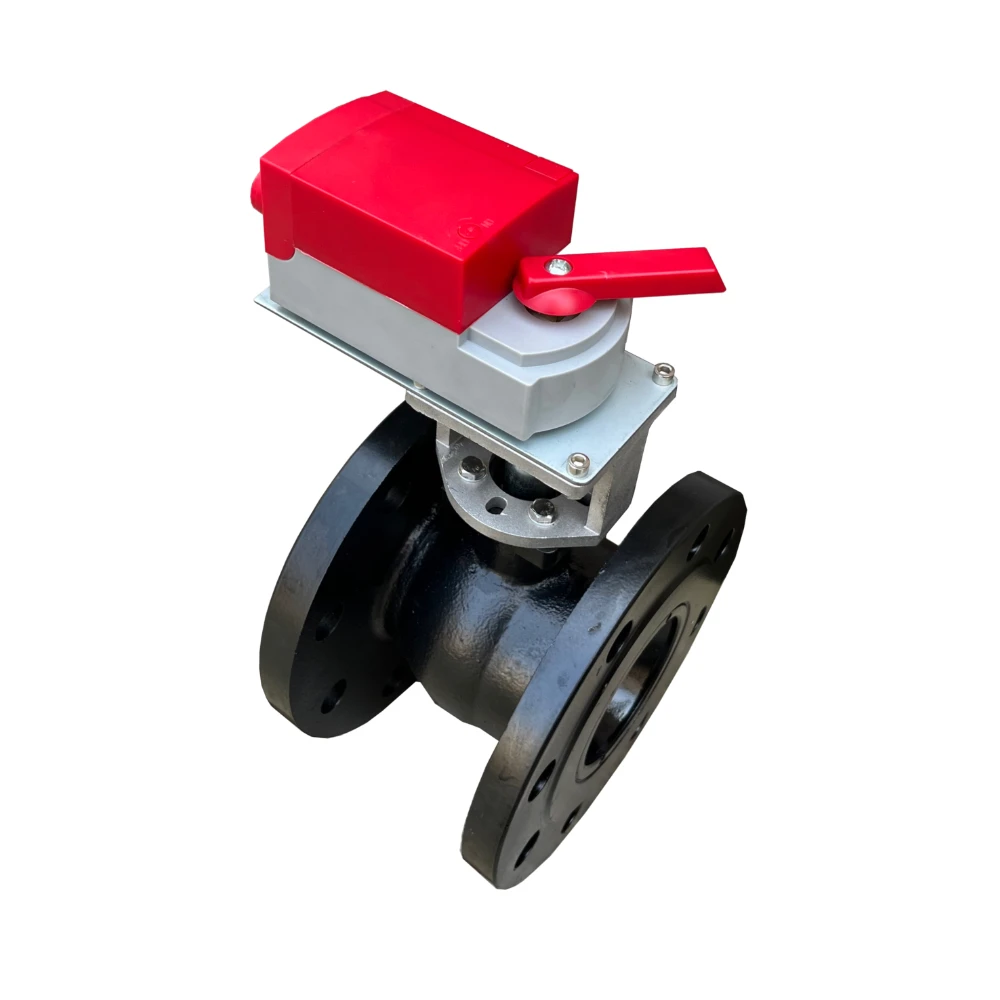 electric actuator ball valve flange type